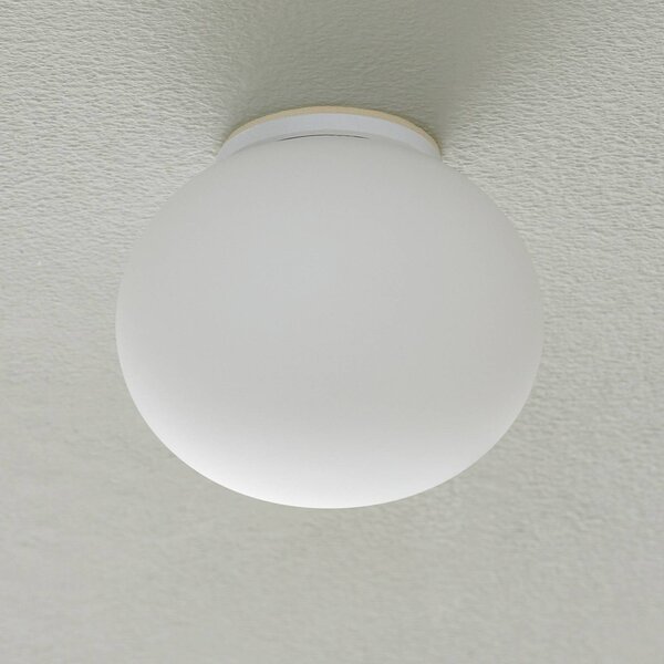 FLOS Lampa sufitowa designerska MINI, możliwość ściemniania, biały / opal, salon / jadalnia, szkło, design