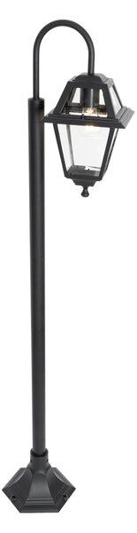 Klasyczna lampa zewnętrzna czarna 135 cm IP44 - Berta