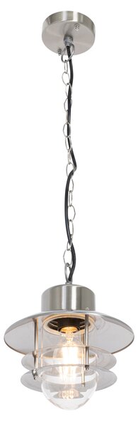Industrialna lampa wisząca stal IP44 - Shell