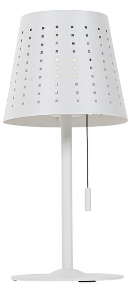 Zestaw 2 lamp stołowych białych w tym LED 3-stopniowy ściemniacz ładowanie i energia słoneczna - Ferre