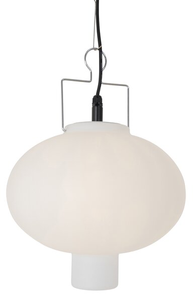 Inteligentna lampa wisząca zewnętrzna biała 35 cm z WiFi A60 - Pion