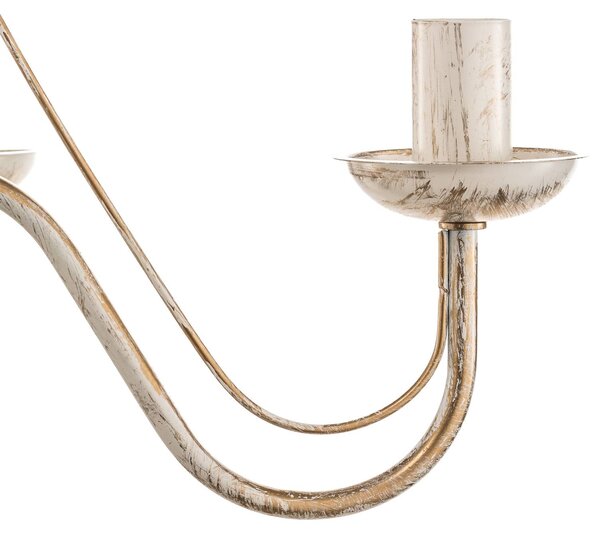 Żyrandol Malbo HELAM, możliwość ściemniania, biały / opal, salon / jadalnia, metal