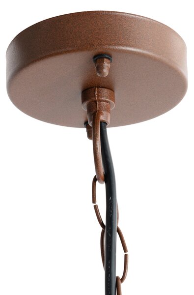 Industrialna lampa wisząca rdzawo-brązowa IP44 - Shell