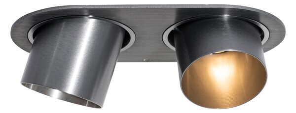 Okrągły podtynkowy reflektor GU10 50 mm 2-punktowy - Installa