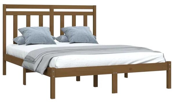 Sosnowe łóżko miodowy brąz 120x200 - Selmo 4X