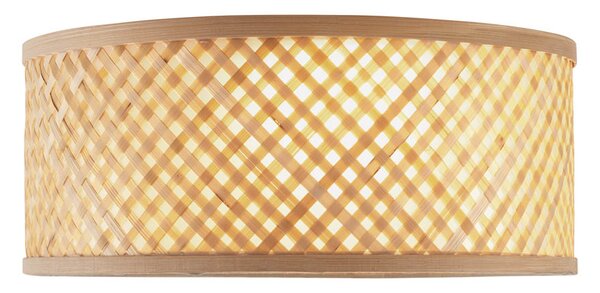 Orientalna bambusowa lampa sufitowa naturalna 30cm - Tremmo
