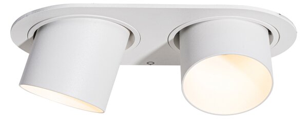 Okrągły podtynkowy reflektor biały GU10 50 mm 2-punktowy - Installa