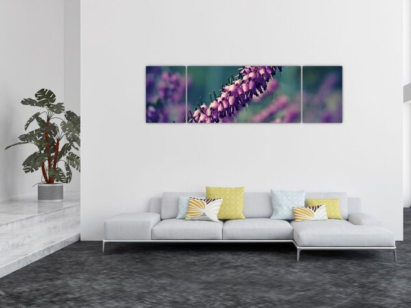 Obraz fioletowego kwiatu (170x50 cm)