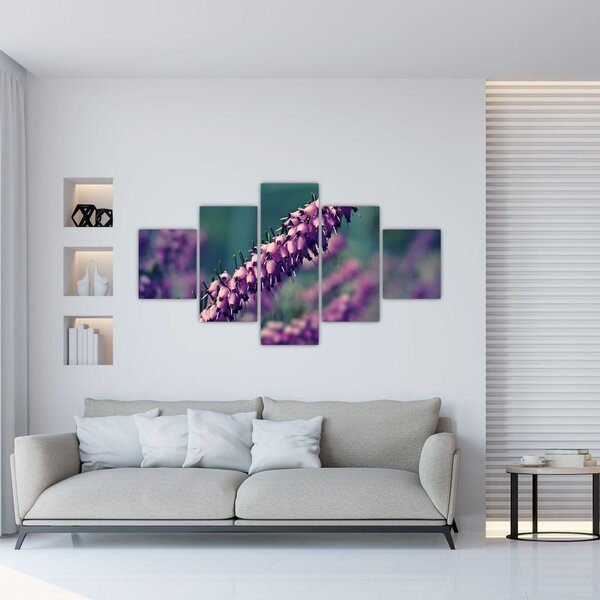 Obraz fioletowego kwiatu (125x70 cm)