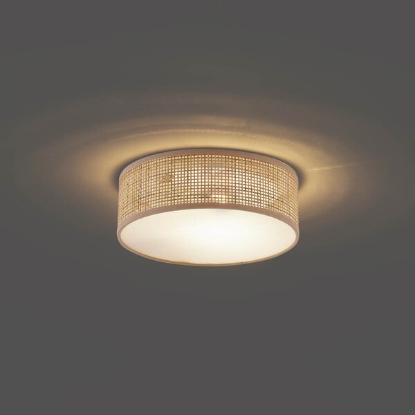 Orientalna lampa sufitowa z rattanu 30 cm - Trammy