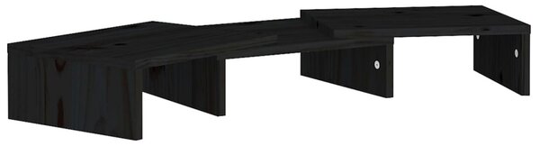 Czarna sosnowa półka na biurko - Velpul