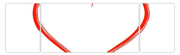 Obraz serca (170x50 cm)