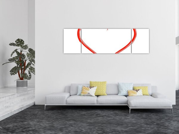 Obraz serca (170x50 cm)
