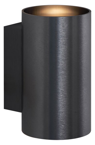 Nowoczesna lampa ścienna, okrągła, 2-punktowa, GU10, 50 mm, kolor ciemnoszary - Sandy