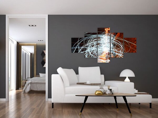 Obraz fal świetlnych (125x70 cm)