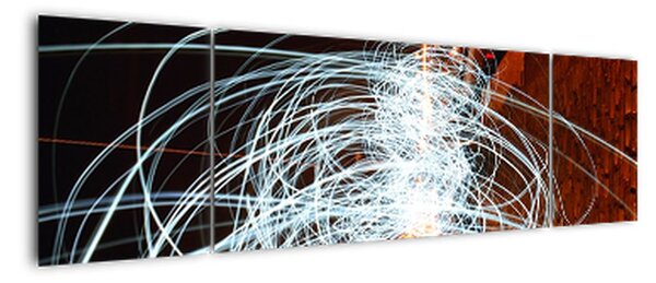 Obraz fal świetlnych (170x50 cm)