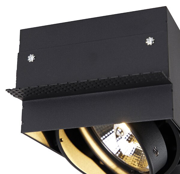 Inteligentny reflektor wpuszczany czarny bezramkowy 2-punktowy z 2 Wifi GU10 111mm - Oneon