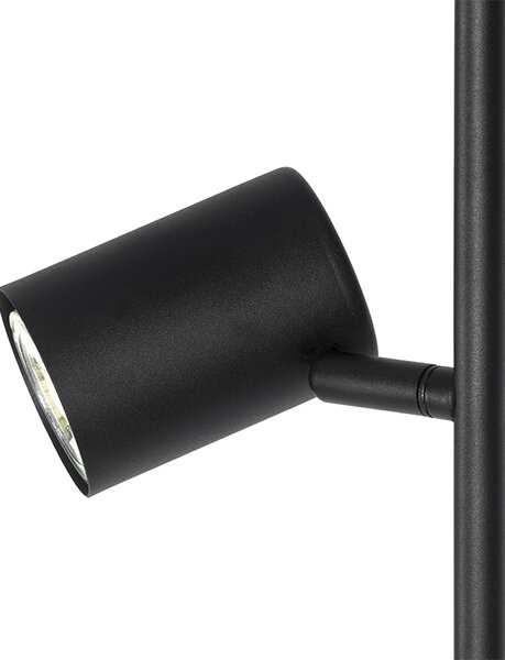 Inteligentna lampa podłogowa czarna 3-punktowa z 3 żarówkami Wifi GU10 50mm - Jeana