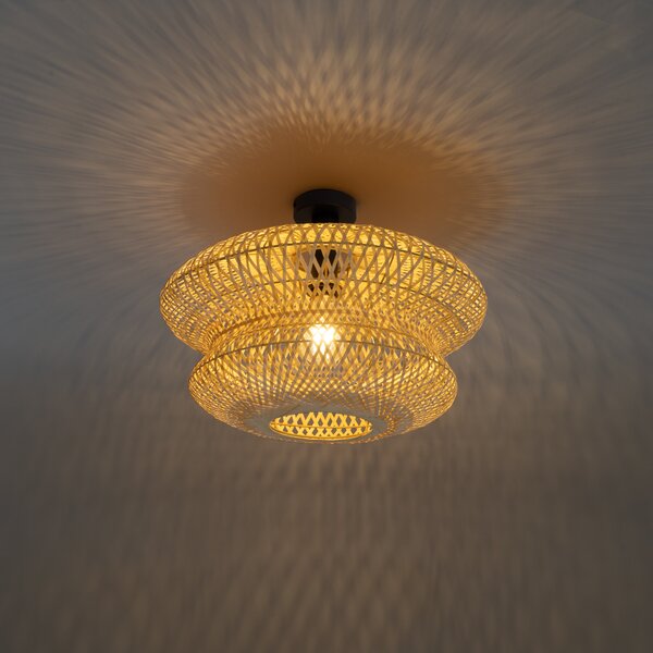 Orientalna bambusowa lampa sufitowa - Ostrava Double