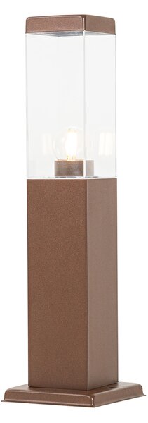 Nowoczesna lampa ogrodowa stojąca brązowa rdza 45 cm - Malios