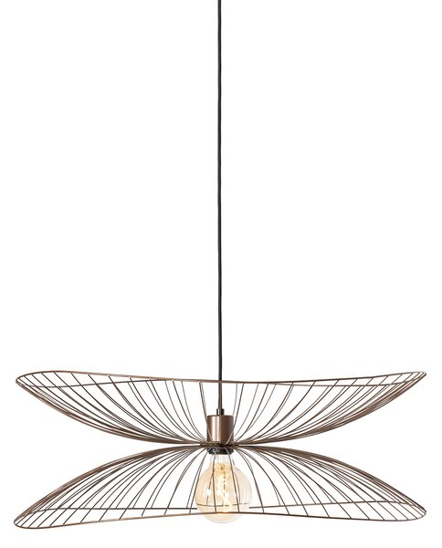 Inteligentna lampa wisząca ciemny brąz z podwójnym kloszem z Wifi G95 - Pua