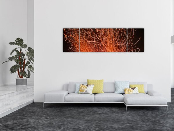 Obraz ognia (170x50 cm)