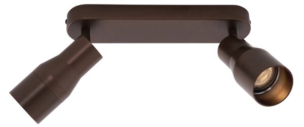 Okrągły reflektor sufitowy w kolorze ciemnego brązu GU10 50 mm, 2-punktowy - Stanley