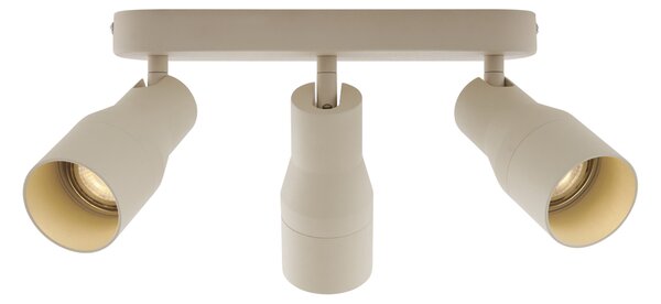 Okrągły reflektor sufitowy beżowy GU10 50 mm 3-punktowy - Stanley