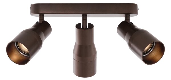 Okrągły reflektor sufitowy w kolorze ciemnego brązu GU10 50 mm 3-punktowy - Stanley