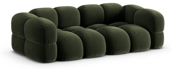 Zielona aksamitna sofa 250 cm Loretto – Cosmopolitan Design