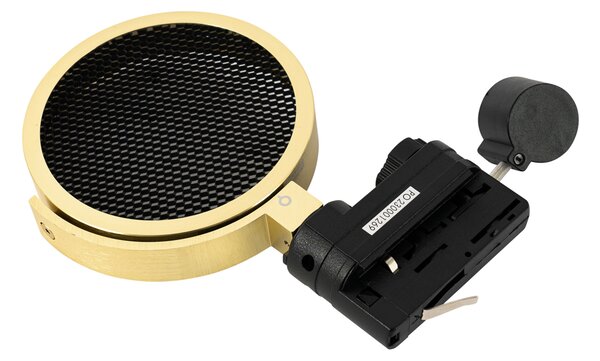 Nowoczesny 3-fazowy reflektor szynowy złoty - Master 111 Honey