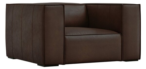 Ciemnobrązowy skórzany fotel Madame – Windsor & Co Sofas