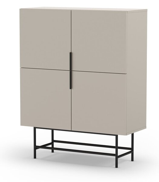 Kremowa szafka 100x128 cm Eldia – Marckeric