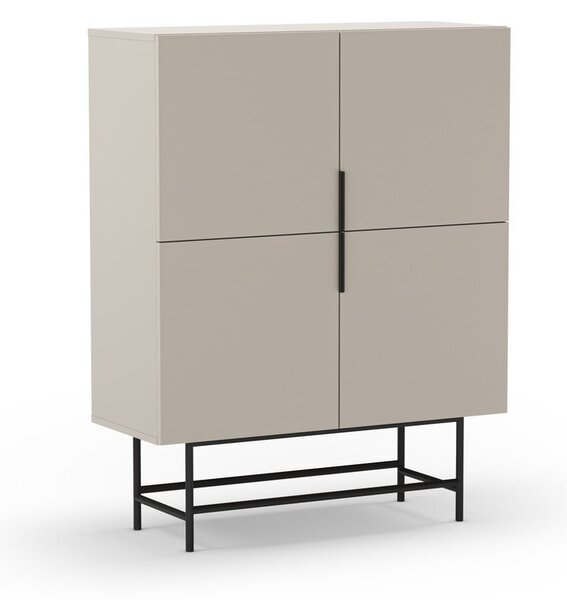 Kremowa szafka 100x128 cm Eldia – Marckeric