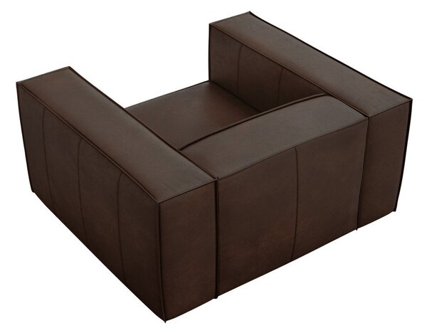 Ciemnobrązowy skórzany fotel Madame – Windsor & Co Sofas