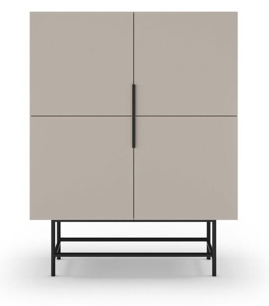 Kremowa szafka 100x128 cm Eldia – Marckeric
