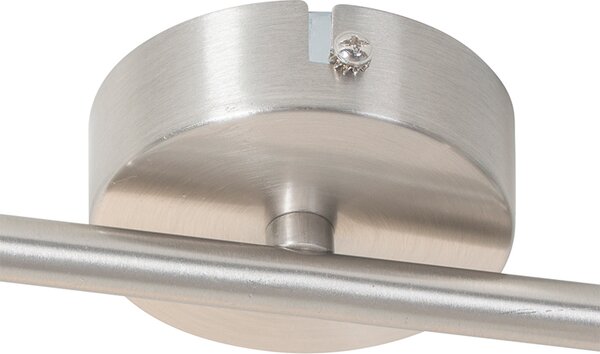 Nowoczesna lampa sufitowa stalowa 2-punktowa regulowana - Jeana