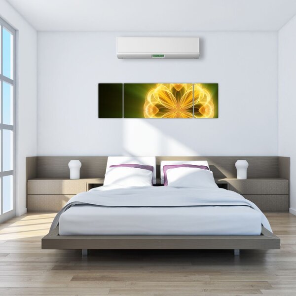 Obraz żółtego kwiatu (170x50 cm)
