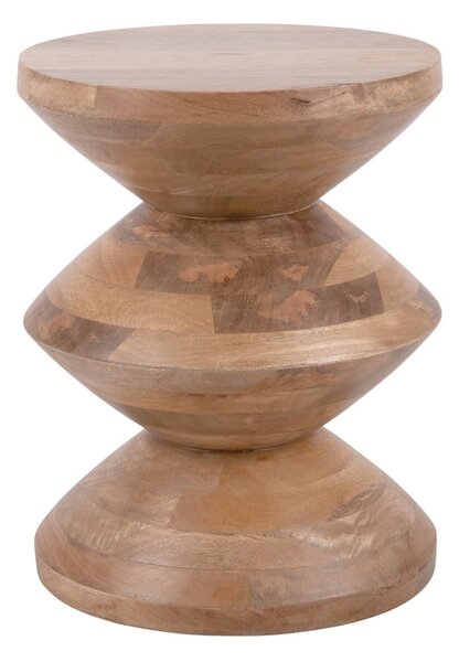 Okrągły stolik z litego drewna mango ø 35 cm Totem – Leitmotiv