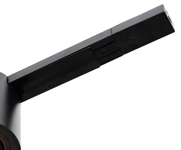 Nowoczesny system szynowy 1-fazowy z 5 reflektorami czarnymi - Rondoo Up