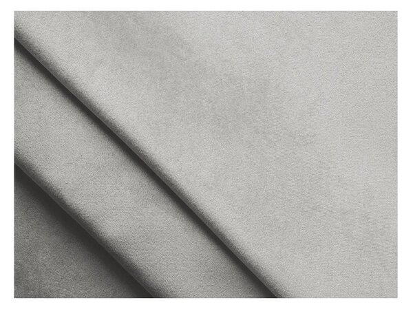 Jasnoszare tapicerowane łóżko dwuosobowe ze schowkiem i stelażem 160x200 cm Hauke – Makamii