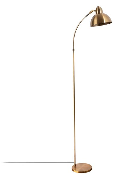 Lampa stojąca w kolorze mosiądzu z metalowym kloszem (wysokość 162 cm) Marzeo – Opviq lights