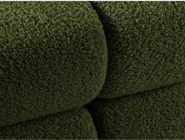 Zielony narożnik modułowy z materiału bouclé (lewostronny) Bellis – Micadoni Home