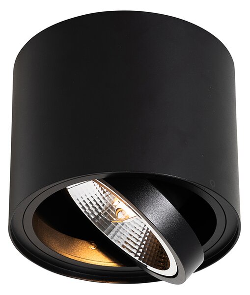 Inteligentny reflektor sufitowy czarny regulowany z Wifi GU10 111mm - Rondoo Up