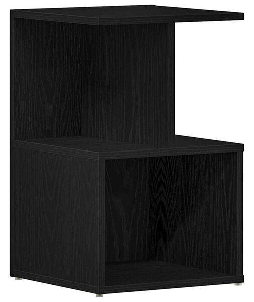 Szafka nocna czarny dÄ b 35 x 35 x 55 cm materiaÅ drewnopochodny