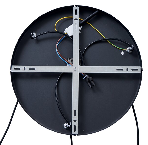 Lampa Wisząca Design Czarna Okrągła 3-Światła - Indu