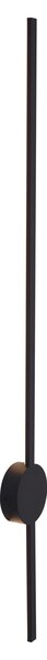 Nowoczesny kinkiet czarny 100 cm z LED - Clockwise
