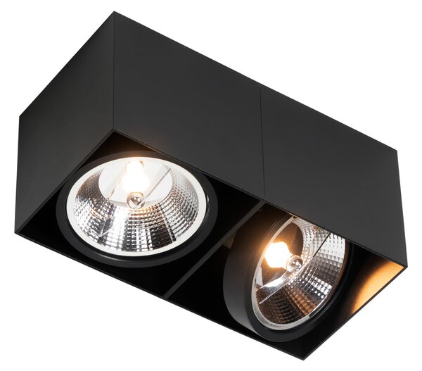 Inteligentny reflektor czarny prostokątny 2-punktowy z 2 Wifi GU10 111mm - Box