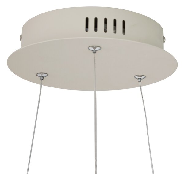 Lampa wisząca Design Beżowa 60cm z LED Ściemnianą 3-stopniowo - Girello