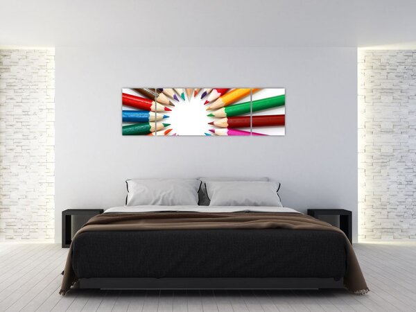 Obraz kredek (170x50 cm)
